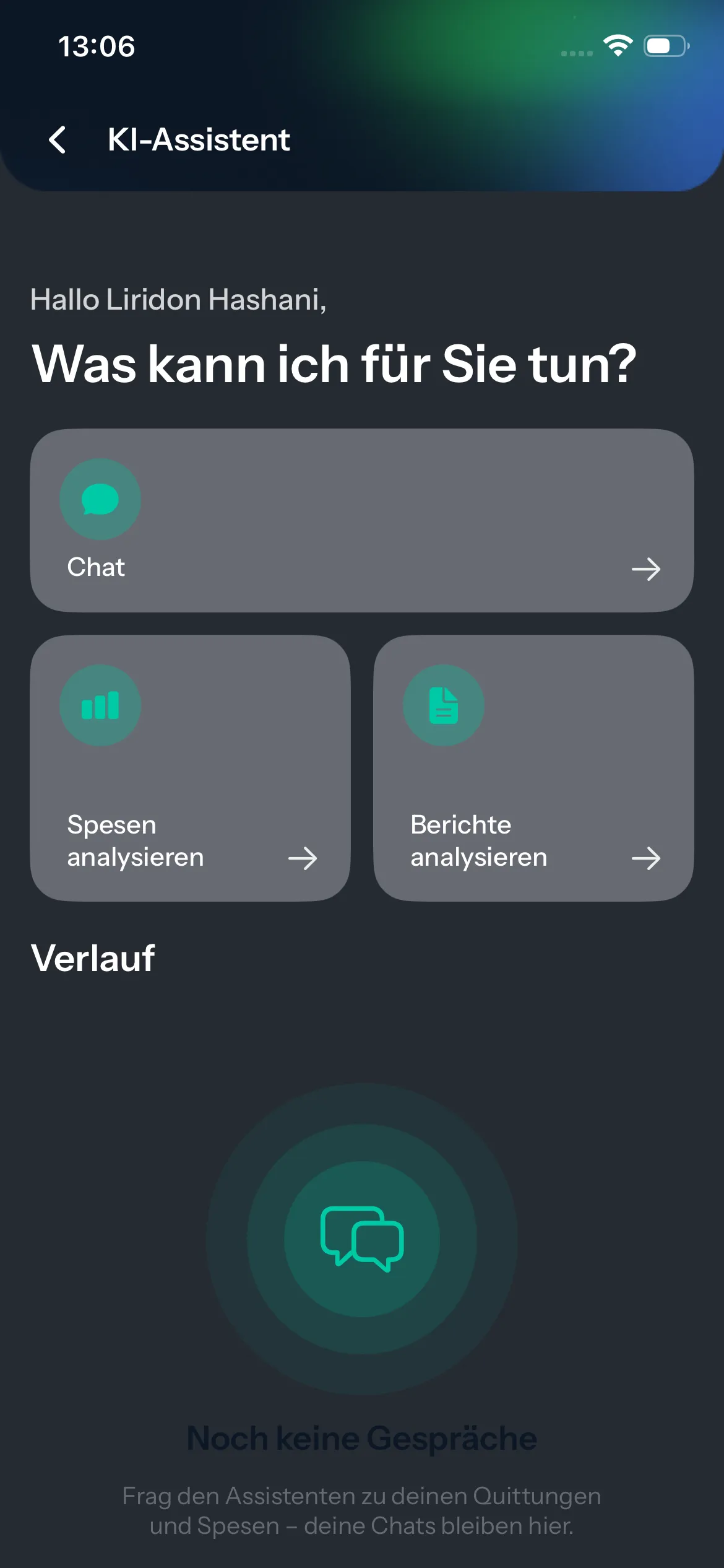 Originaler Einstieg in den Quitty-KI-Assistenten